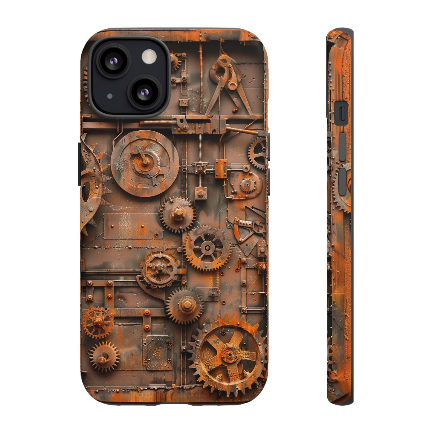 Rusted Steampunk Gearworks Phone Case for iPhone, Samsung Galaxy, and Google Pixel Devices