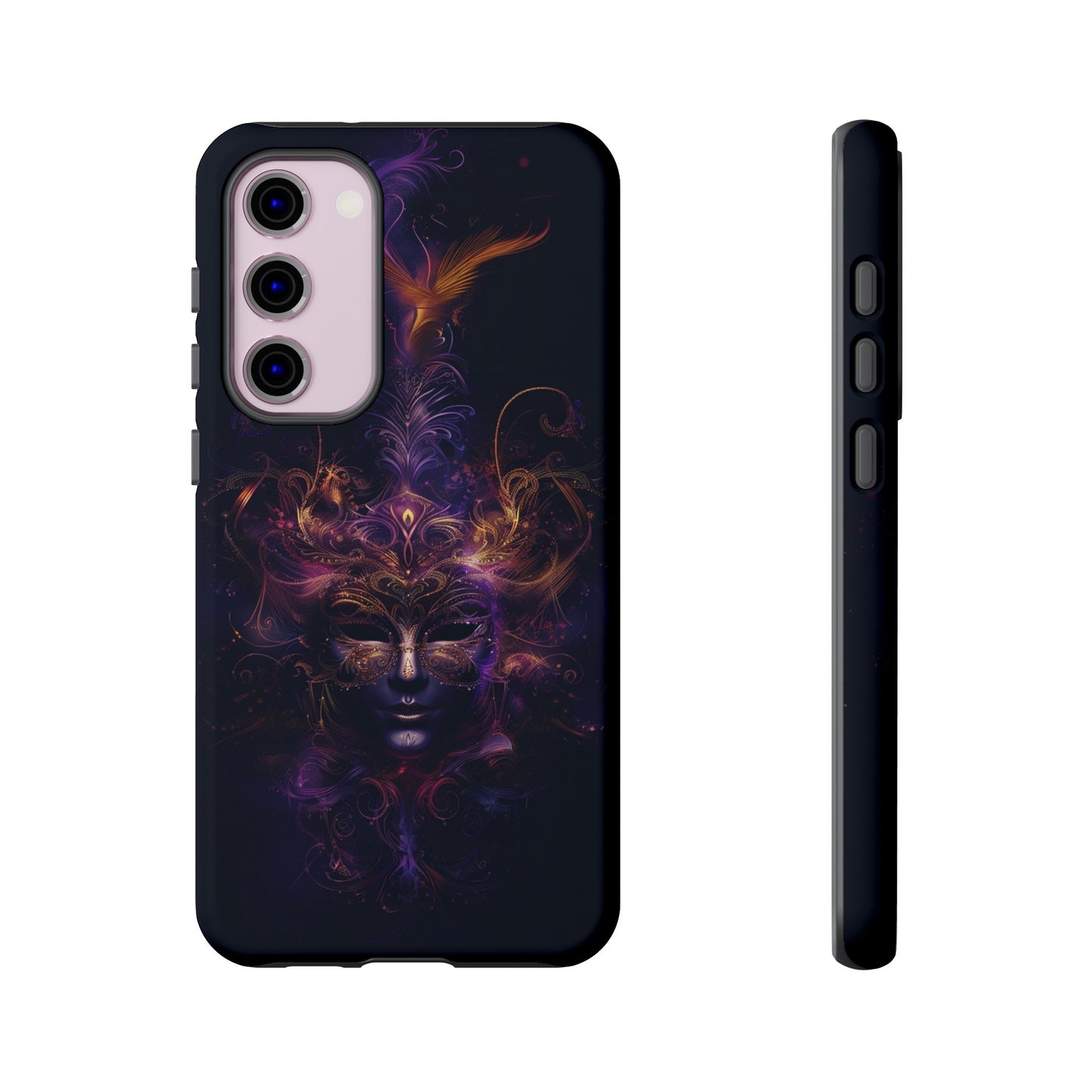 Elegant Masquerade Mask Phone Case for iPhone, Samsung Galaxy, and Google Pixel Devices - Mystical Design