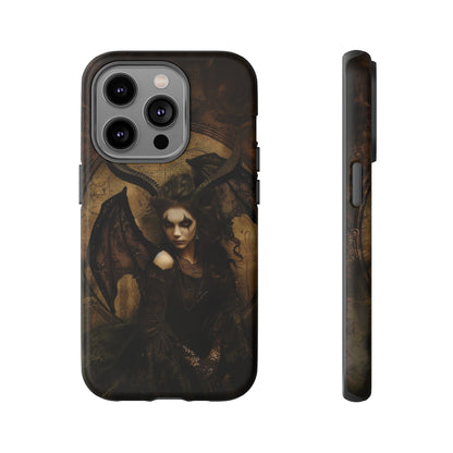 Demon Lilith Gothic Phone Case for iPhone, Samsung Galaxy, Google Pixel - Dark Fantasy Art