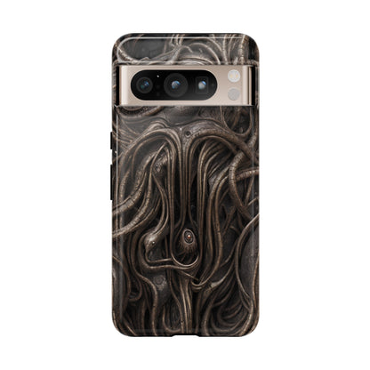 Biomechanical Horror 4 Phone Case – Futuristic Alien Design for iPhone, Samsung Galaxy, and Google Pixel Devices