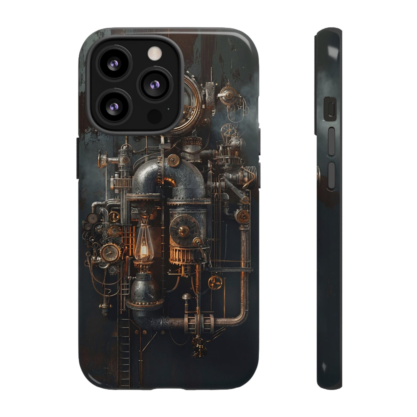 Steampunk Machine #2 Phone Case - Intricate Industrial Design for iPhone, Samsung Galaxy, Google Pixel Devices, Victorian Design Gears