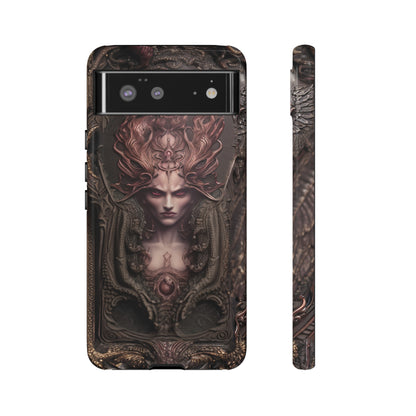 Dark Lilith Phone Case – Horned Hell Horror Design for iPhone, Samsung Galaxy, and Google Pixel Devices