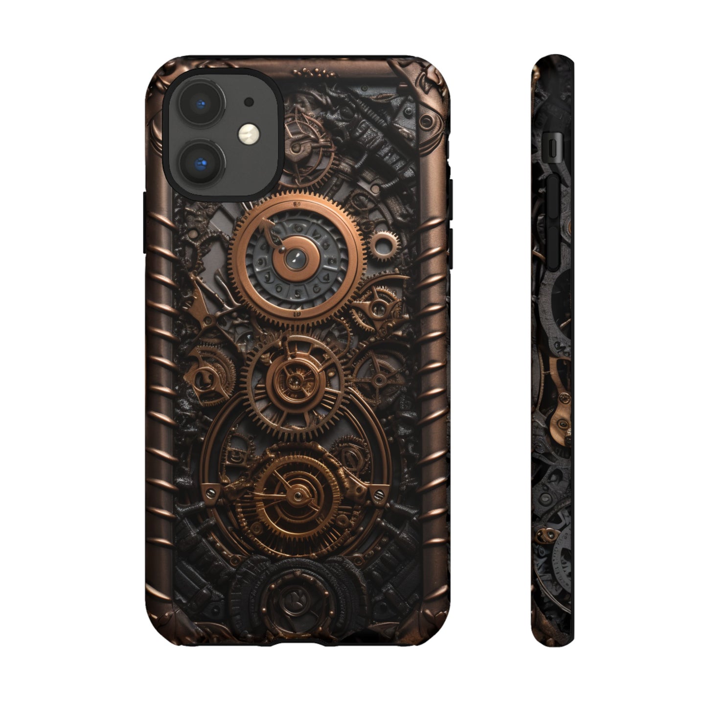 Gearworks 2 Phone Case – Steampunk Victorian Design with Gears and Clockwork for iPhone, Samsung Galaxy, and Google Pixel Devices