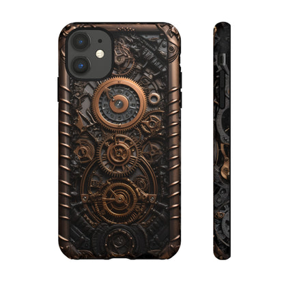 Gearworks 2 Phone Case – Steampunk Victorian Design with Gears and Clockwork for iPhone, Samsung Galaxy, and Google Pixel Devices