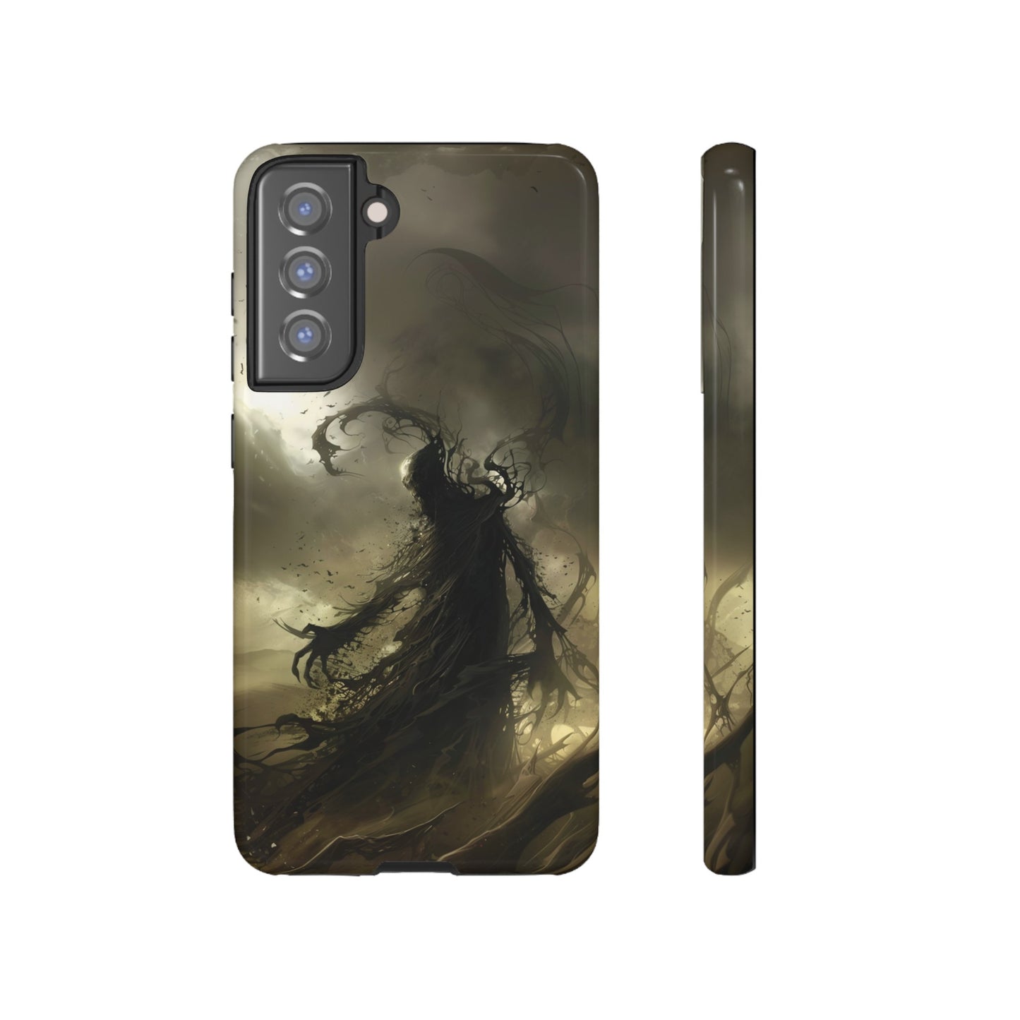 Dark Spirit Phone Case – Grim Reaper Haunting Design for iPhone, Samsung Galaxy, and Google Pixel Devices