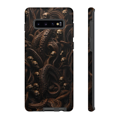 Skulls and Tentacles Phone Case – Lovecraftian Horror Design for iPhone, Samsung Galaxy, and Google Pixel Devices