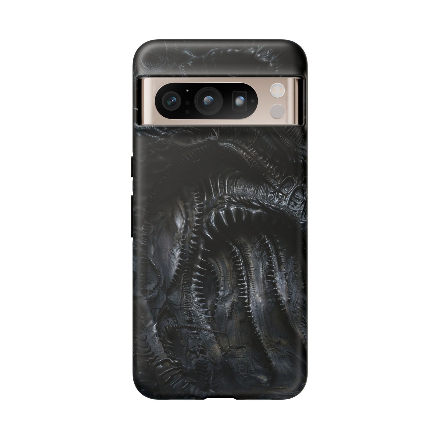 Surreal Biomechanical Phone Case - Gothic Sci-Fi Art for iPhone, Samsung Galaxy, and Google Pixel Devices