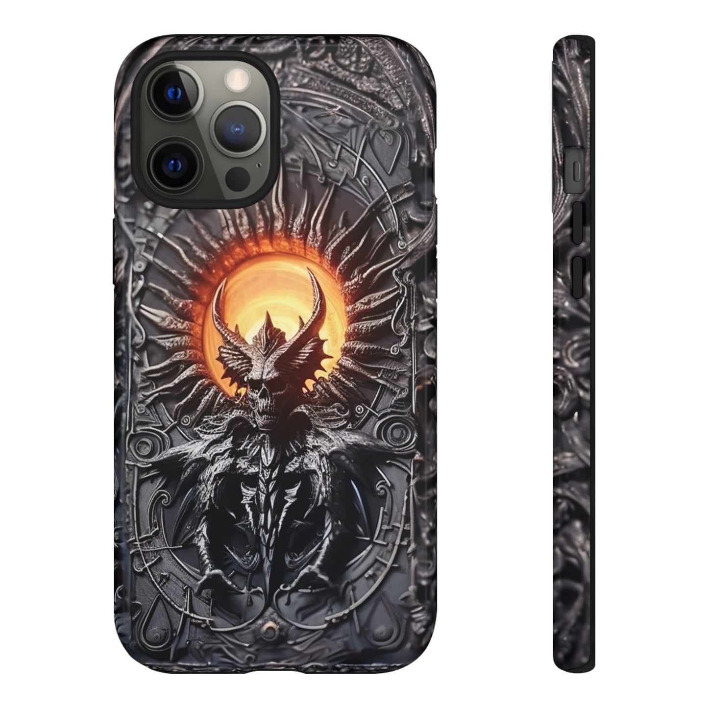 Skeletal Demonic King Phone Case – Ornate Gothic Design for iPhone, Samsung Galaxy, and Google Pixel Devices