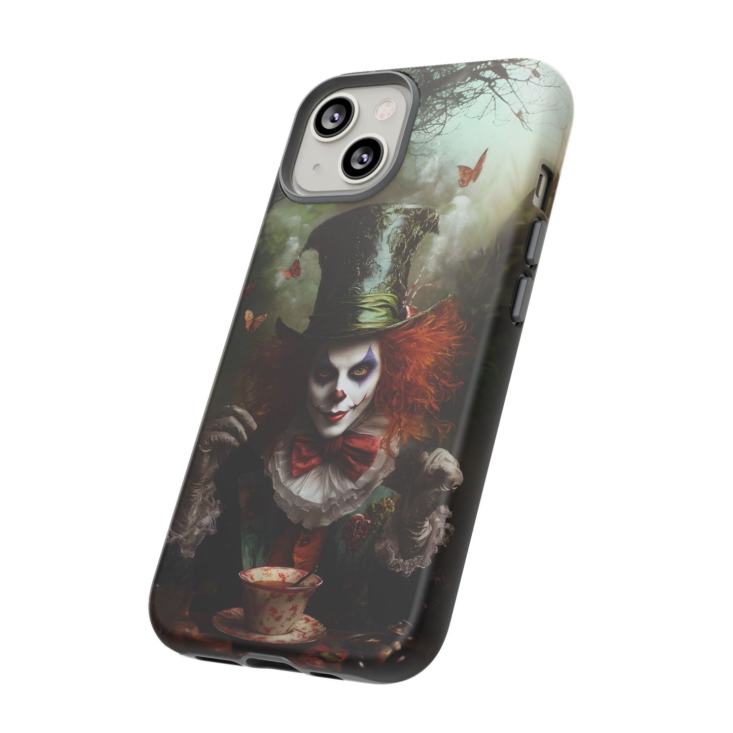 Mad Hatter Gothic Fantasy Phone Case - Dark Wonderland Design for iPhone, Samsung Galaxy, and Google Pixel Devices