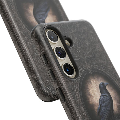 Gothic Raven Phone Case - Mysterious Dark Bird Design