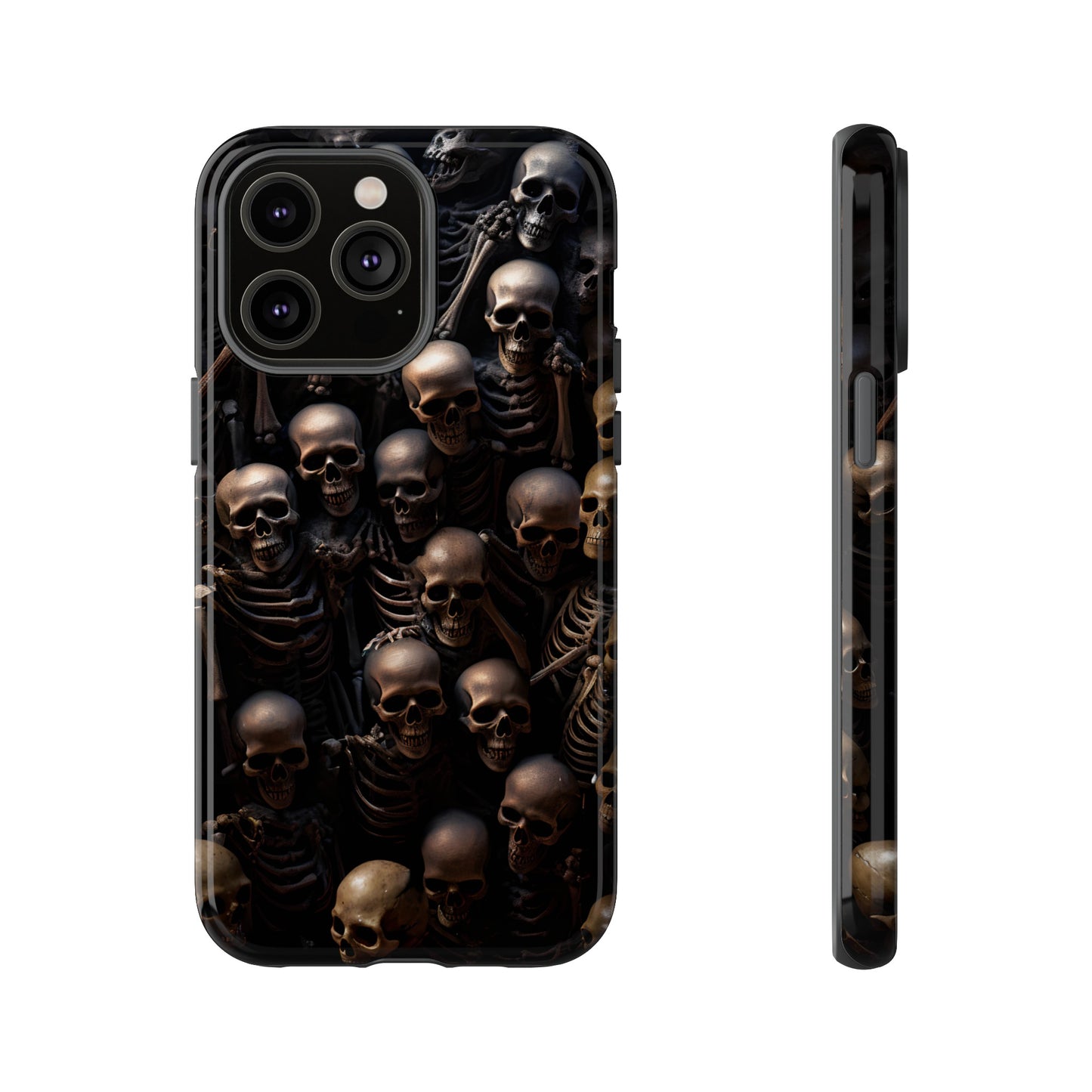 Skeletal Grave Phone Case – Halloween Horror Skeleton Design for iPhone, Samsung Galaxy, and Google Pixel Devices