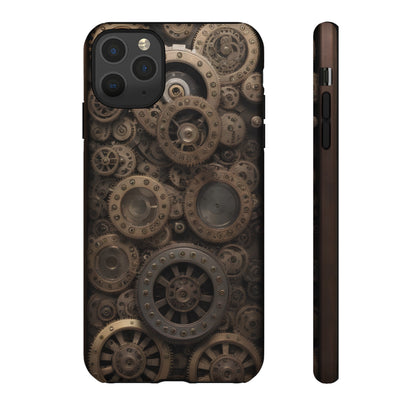 Gearworks 3 Phone Case – Steampunk Victorian Design with Gears and Clockwork for iPhone, Samsung Galaxy, and Google Pixel Devices