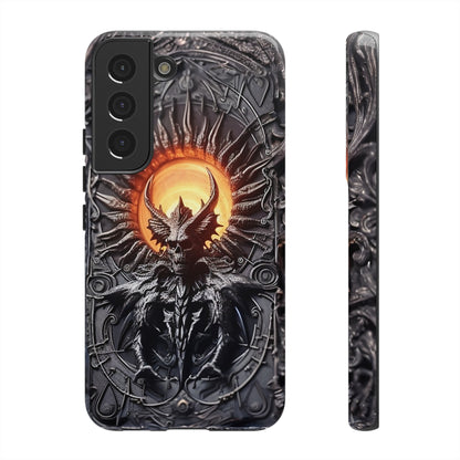 Skeletal Demonic King Phone Case – Ornate Gothic Design for iPhone, Samsung Galaxy, and Google Pixel Devices