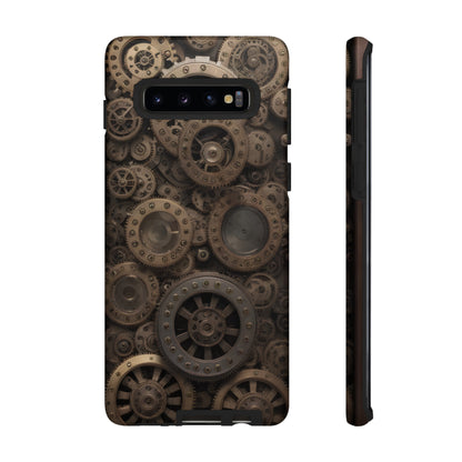 Gearworks 3 Phone Case – Steampunk Victorian Design with Gears and Clockwork for iPhone, Samsung Galaxy, and Google Pixel Devices