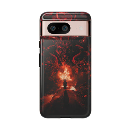 The Road to Hell Phone Case – Gothic Demon and Devil Design for iPhone, Samsung Galaxy, and Google Pixel Devices