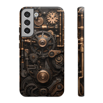 Steampunk Machine Phone Case – Victorian Gears Design for iPhone, Samsung Galaxy, and Google Pixel Devices