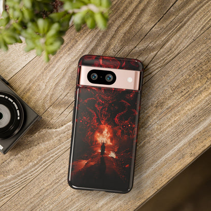 The Road to Hell Phone Case – Gothic Demon and Devil Design for iPhone, Samsung Galaxy, and Google Pixel Devices