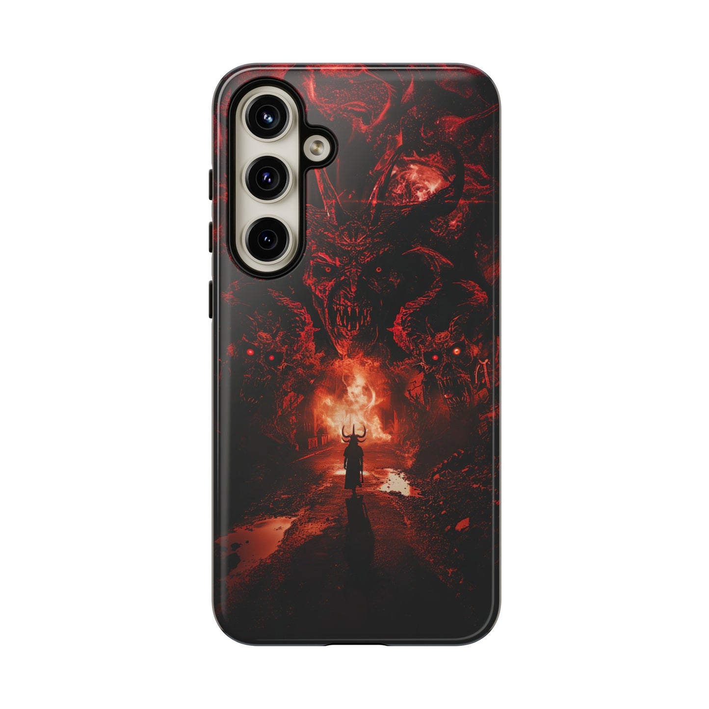 The Road to Hell Phone Case – Gothic Demon and Devil Design for iPhone, Samsung Galaxy, and Google Pixel Devices