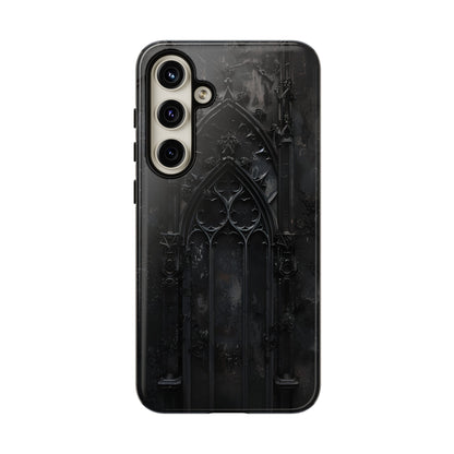 Black Gothic Metal Phone Case – Dark Architectural Design For iPhone, Samsung Galaxy, Google Pixel Devices