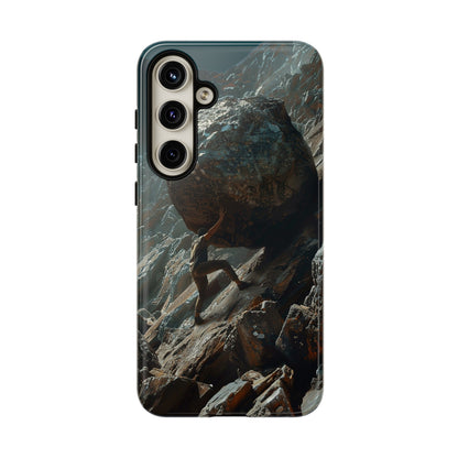 Sisyphus Phone Case – Mythological Art Design for iPhone, Samsung Galaxy, and Google Pixel Devices