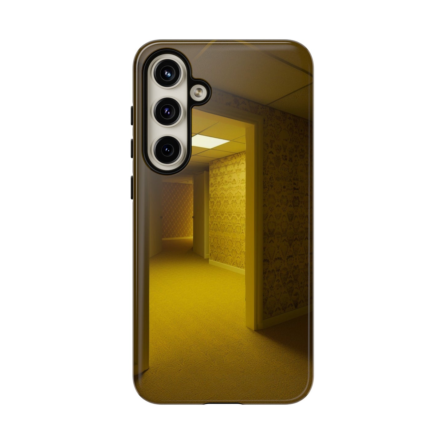 Liminal Spaces Phone Case – Eerie Backrooms Design for iPhone, Samsung Galaxy, and Google Pixel Devices