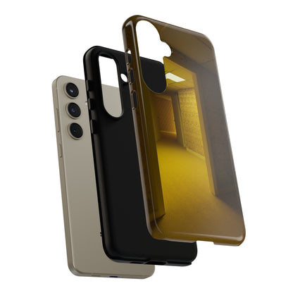 Liminal Spaces Phone Case – Eerie Backrooms Design for iPhone, Samsung Galaxy, and Google Pixel Devices