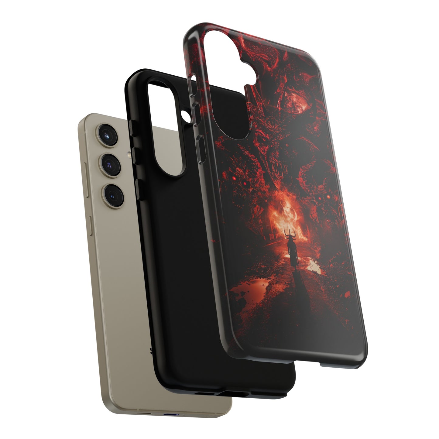 The Road to Hell Phone Case – Gothic Demon and Devil Design for iPhone, Samsung Galaxy, and Google Pixel Devices