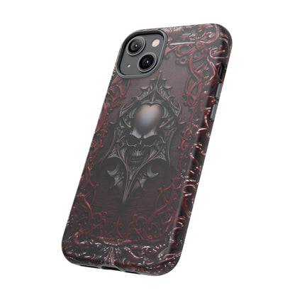 Vampiric Tough Phone Case – Gothic Skull Vampire Design for iPhone, Samsung Galaxy, and Google Pixel Devices