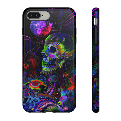 Psychedelic Skull Phone Case – Vibrant Pastel Design for iPhone, Samsung Galaxy, and Google Pixel Devices