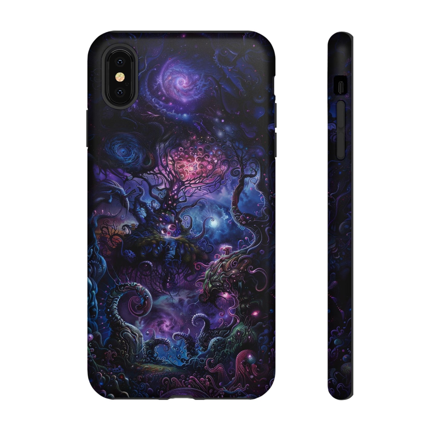 Trippy Psychedelic Alien Landscape Phone Case - Vibrant Abstract Design for iPhone, Samsung Galaxy and Google Pixel Devices