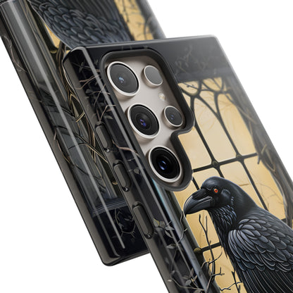 The Raven Phone Case – Edgar Allan Poe Inspired Gothic Design for iPhone, Samsung Galaxy, and Google Pixel Devices