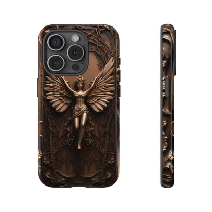 The Bronze Fairy Phone Case – Fantasy Faery Design for iPhone, Samsung Galaxy, and Google Pixel Devices