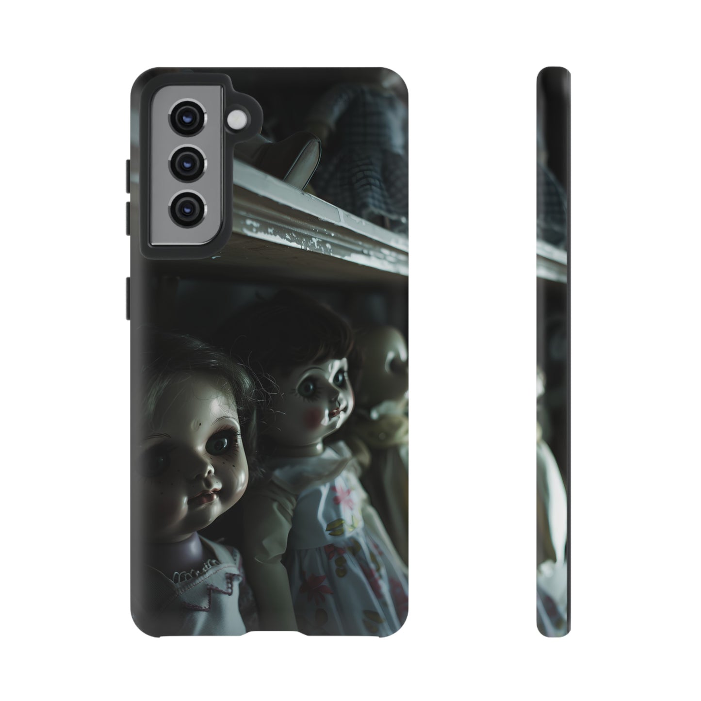 Creepy Dolls Phone Case – Eerie Vintage Doll Design for iPhone, Samsung Galaxy, and Google Pixel Devices