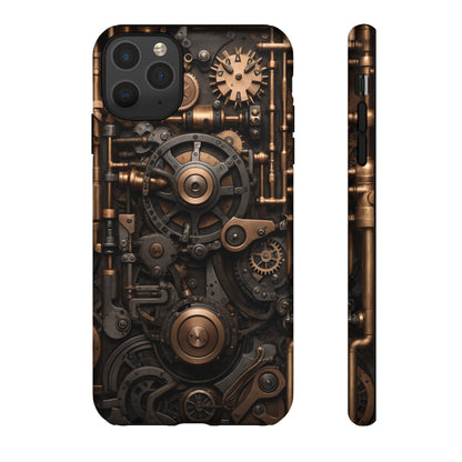 Steampunk Machine Phone Case – Victorian Gears Design for iPhone, Samsung Galaxy, and Google Pixel Devices