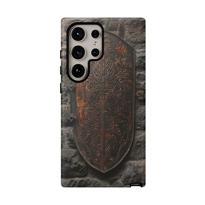 Medieval Shield Phone Case - Ornate Ancient Armor Design for iPhone and Samsung Galaxy Devices