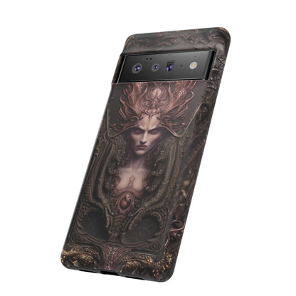 Dark Lilith Phone Case – Horned Hell Horror Design for iPhone, Samsung Galaxy, and Google Pixel Devices