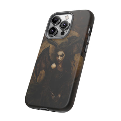 Demon Lilith Gothic Phone Case for iPhone, Samsung Galaxy, Google Pixel - Dark Fantasy Art