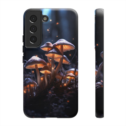 Glowing Mushrooms at Night Phone Case – Enchanting Fantasy Forest Design for iPhone, Samsung Galaxy, and Google Pixel Devices