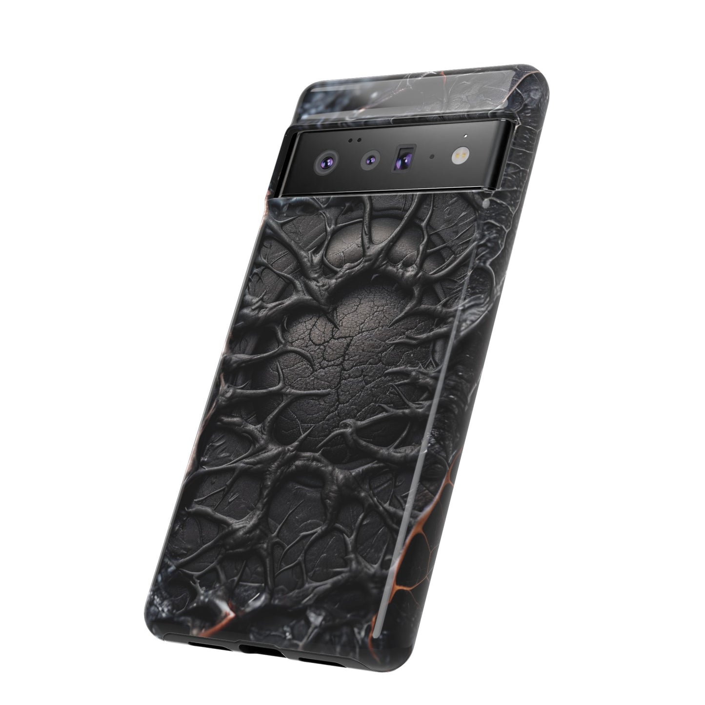 Black Veins Tough Phone Case – Lovecraftian Horror Design for iPhone, Samsung Galaxy, and Google Pixel Devices