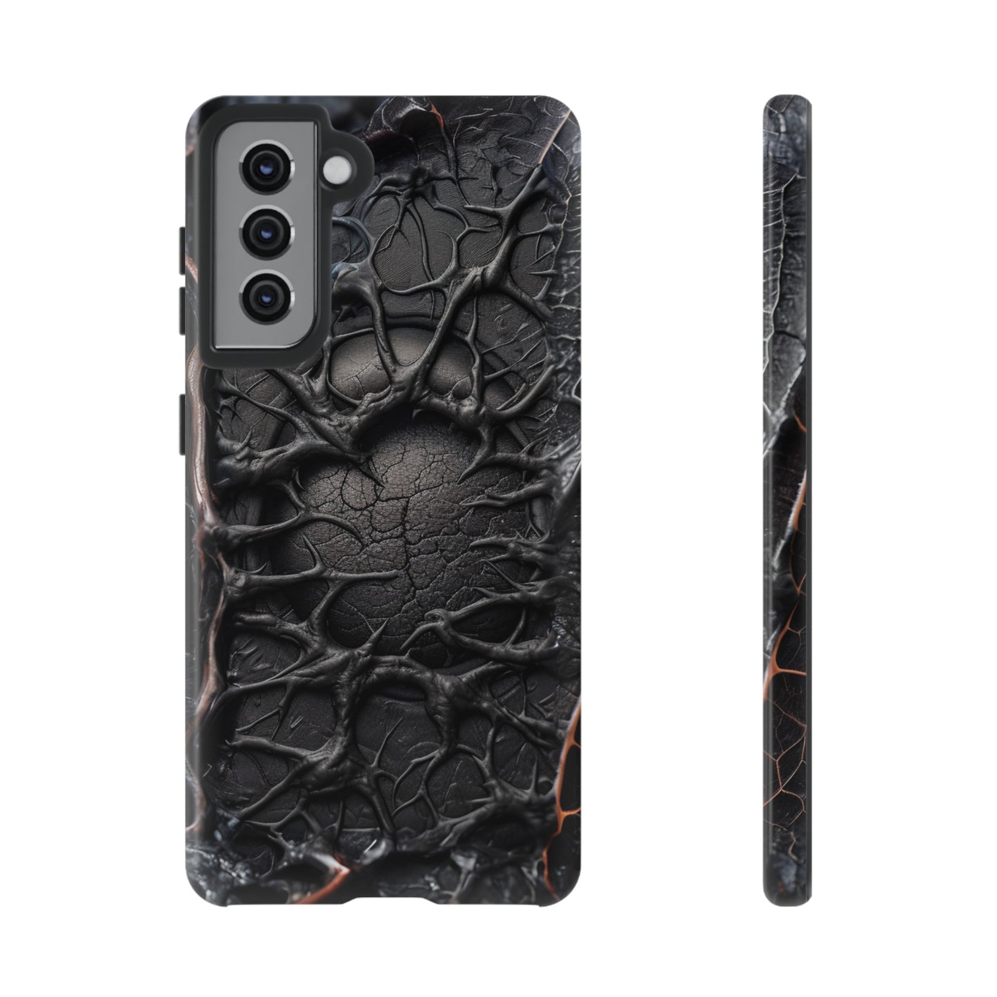 Black Veins Tough Phone Case – Lovecraftian Horror Design for iPhone, Samsung Galaxy, and Google Pixel Devices