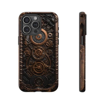 Gearworks 2 Phone Case – Steampunk Victorian Design with Gears and Clockwork for iPhone, Samsung Galaxy, and Google Pixel Devices