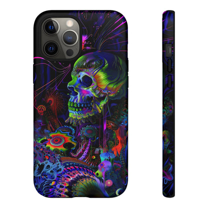 Psychedelic Skull Phone Case – Vibrant Pastel Design for iPhone, Samsung Galaxy, and Google Pixel Devices