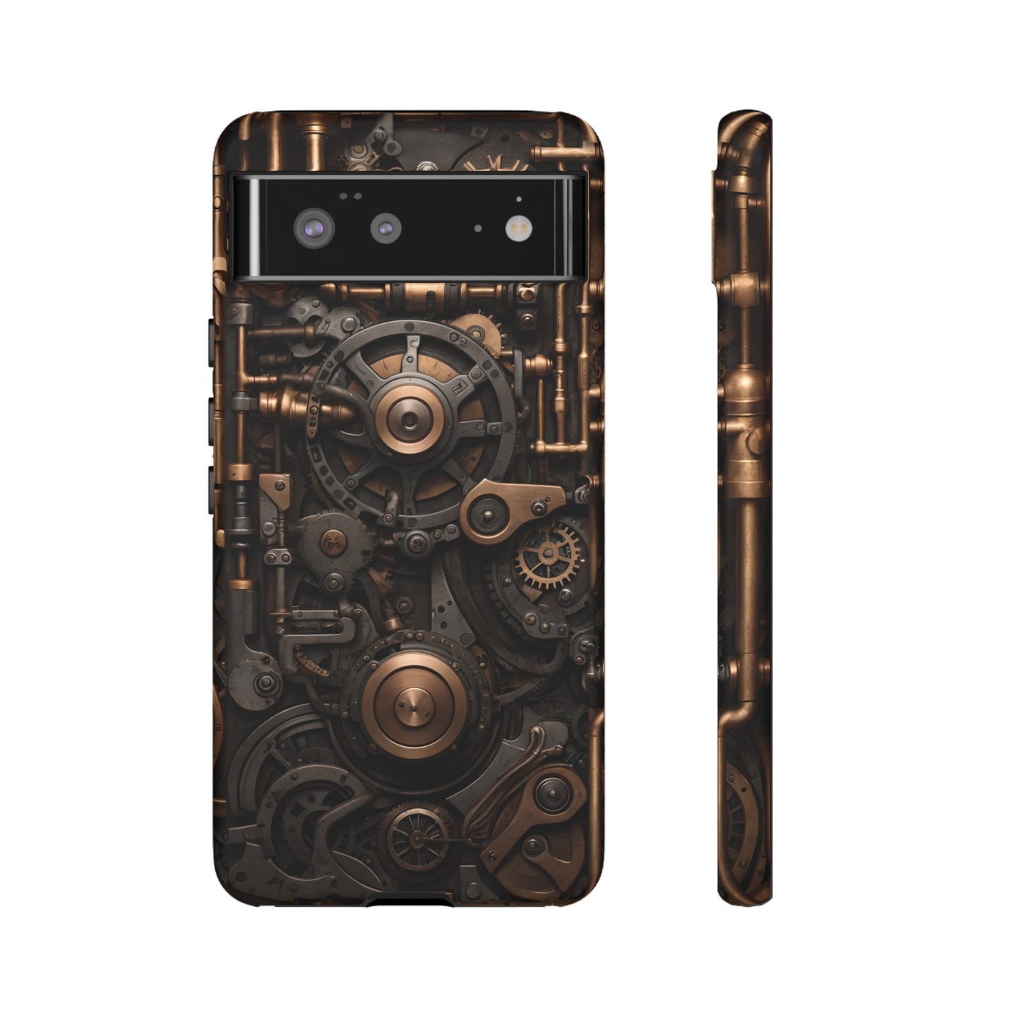 Steampunk Machine Phone Case – Victorian Gears Design for iPhone, Samsung Galaxy, and Google Pixel Devices