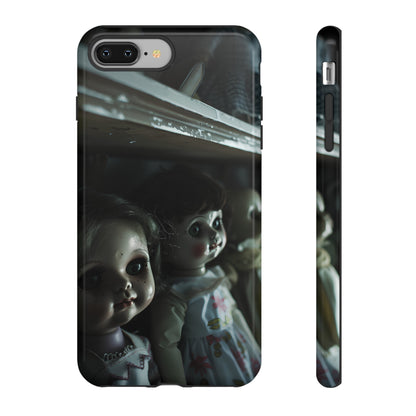 Creepy Dolls Phone Case – Eerie Vintage Doll Design for iPhone, Samsung Galaxy, and Google Pixel Devices