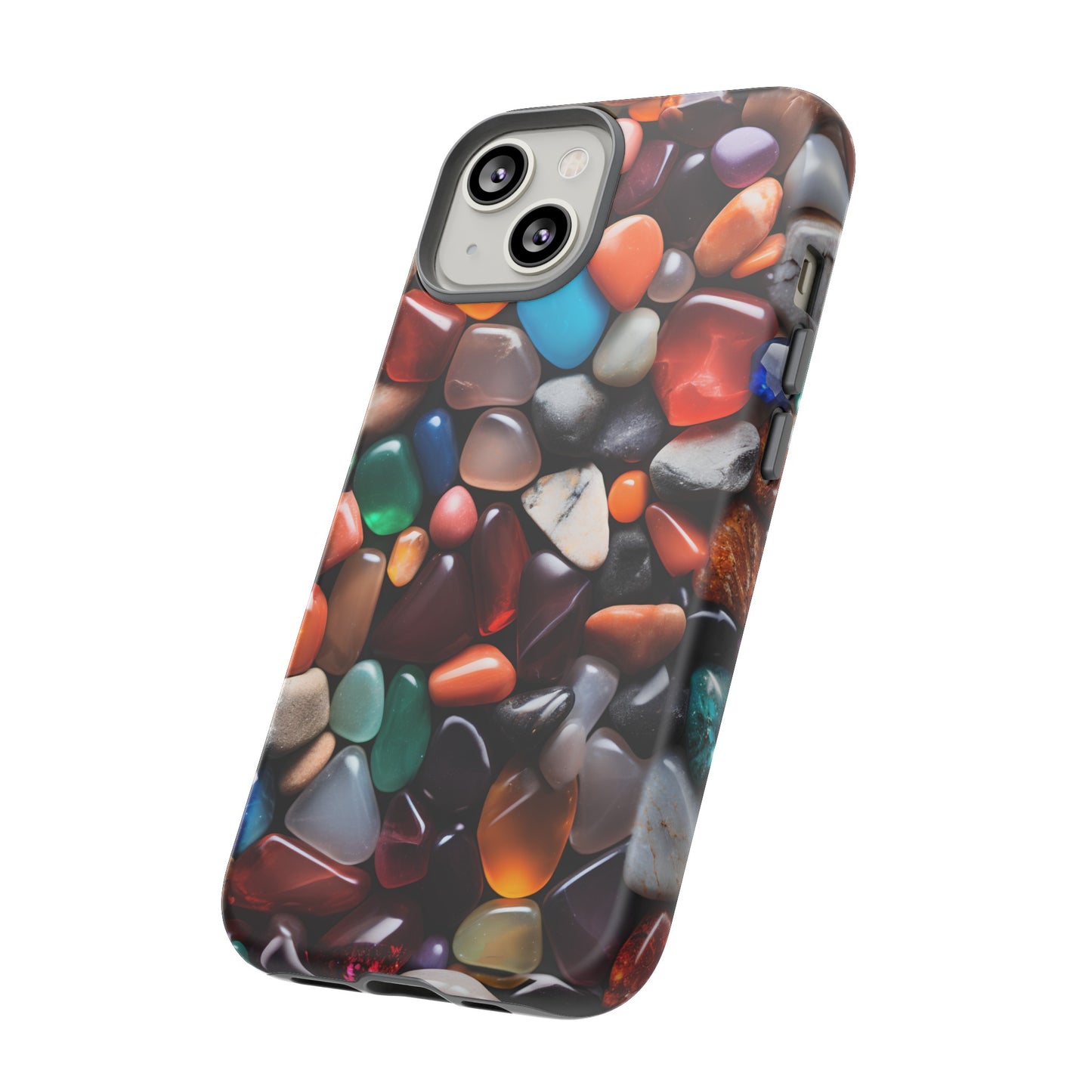 Colorful Stones Phone Case – Vibrant Polished Gemstone Design for iPhone, Samsung Galaxy, and Google Pixel Devices