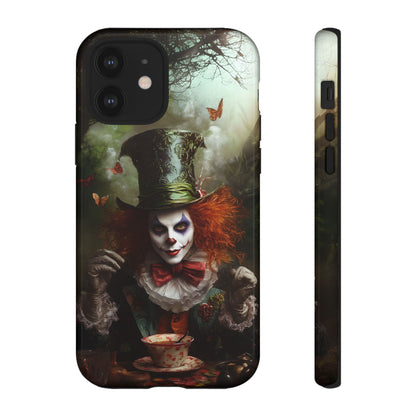 Mad Hatter Gothic Fantasy Phone Case - Dark Wonderland Design for iPhone, Samsung Galaxy, and Google Pixel Devices