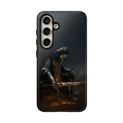 Dark Knight of the Abyss Phone Case - iPhone, Samsung Galaxy, Google Pixel - Epic Medieval Warrior Art, Protective Case, Fantasy Art