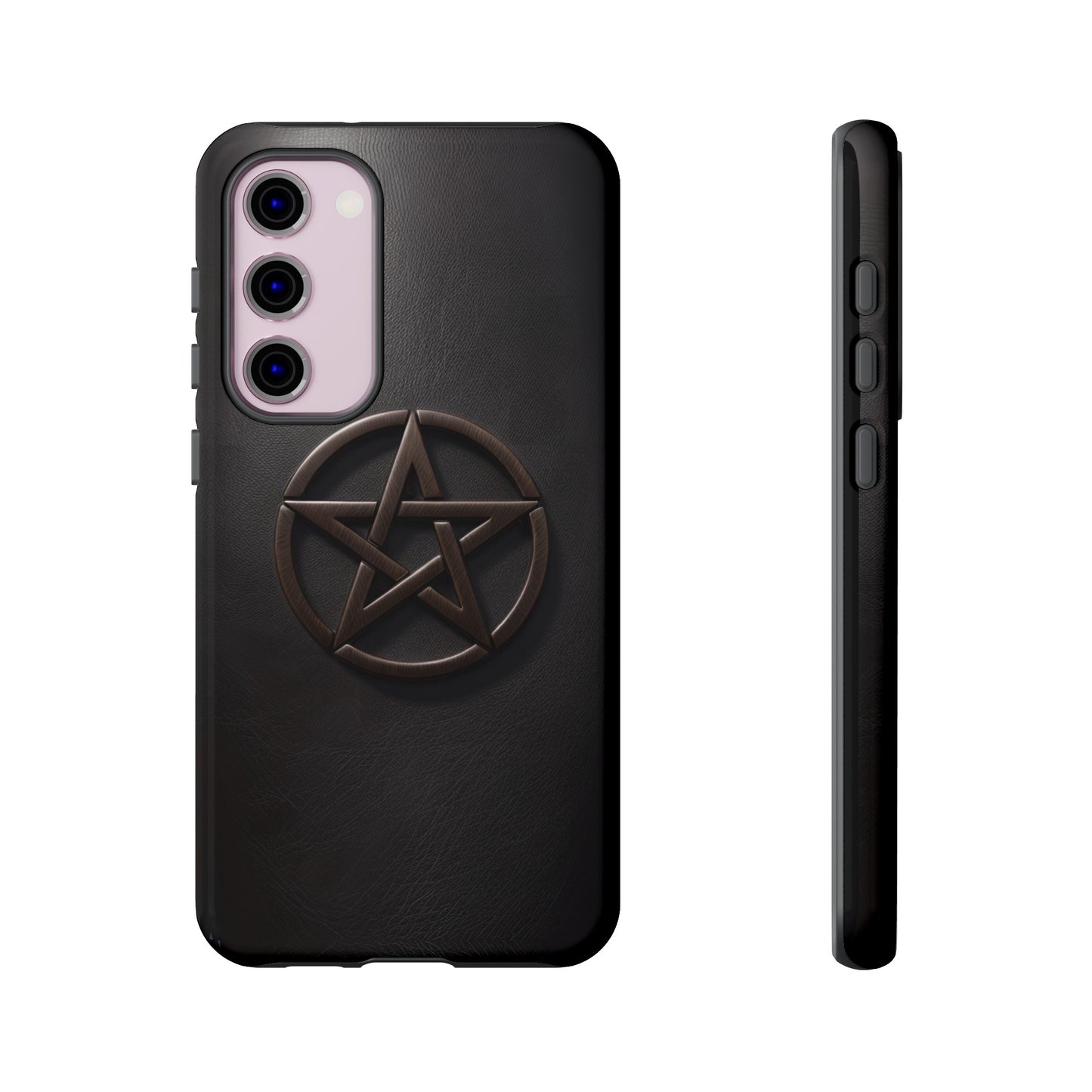 Simple Pentacle Tough Phone Case – Witchcraft Pentagram Design for iPhone, Samsung Galaxy, and Google Pixel Devices