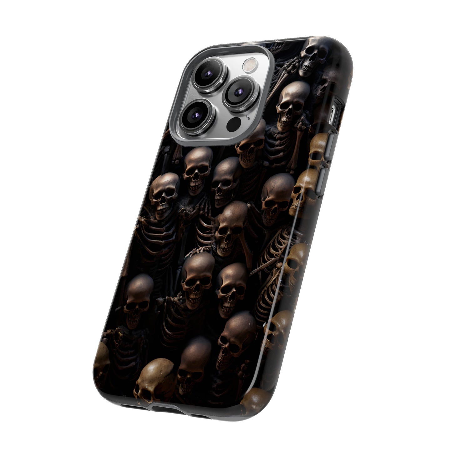 Skeletal Grave Phone Case – Halloween Horror Skeleton Design for iPhone, Samsung Galaxy, and Google Pixel Devices