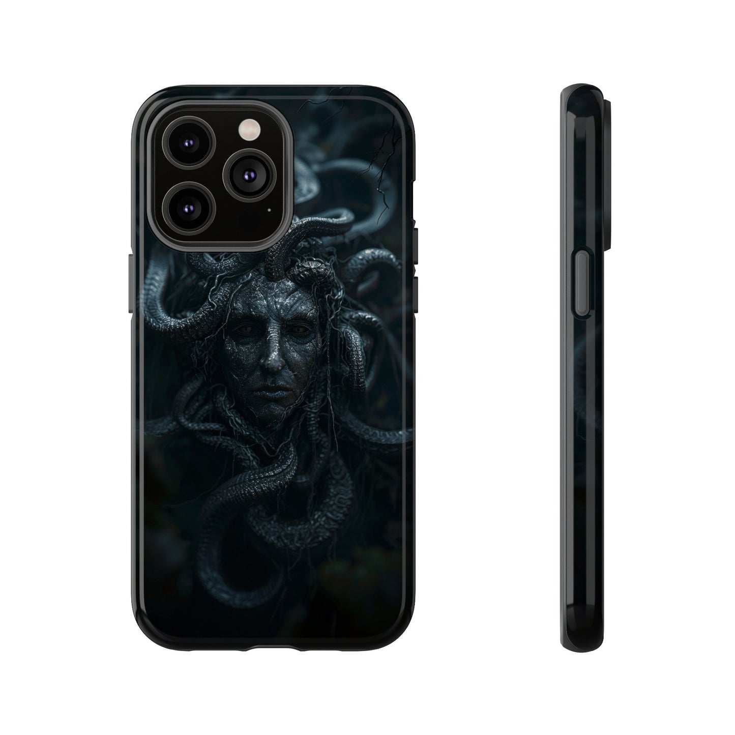 Medusa's Gaze Phone Case - Dark Mythological Design for iPhone and Samsung Galaxy Devices